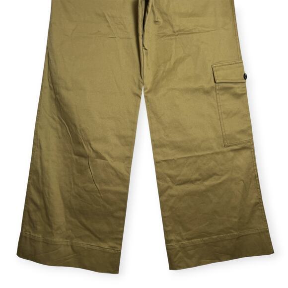 NEW Proenza Schouler White Label Cotton Twill Cargo Pants SIZE 6 Khaki Green NWT - Picture 13 of 16
